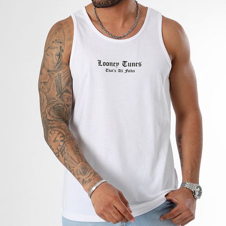 Looney Tunes - Taz Canotta Graffiti Back Bianco