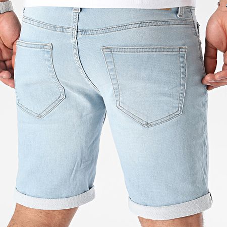 Only And Sons - Pantaloncini Jean Ply PK con lavaggio blu
