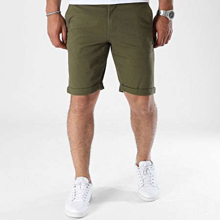 Only And Sons - Peter Life Pantaloncini Chino Khaki Verde