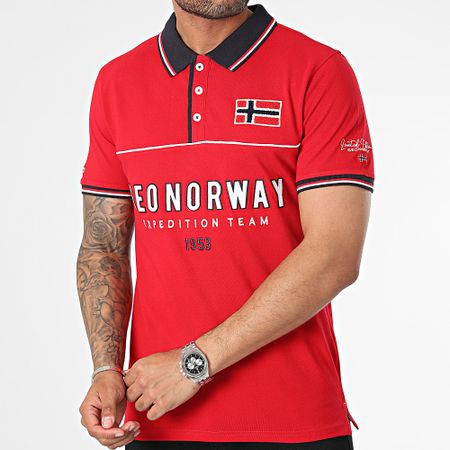 Geographical Norway - Polo Kerato a maniche corte Rosso