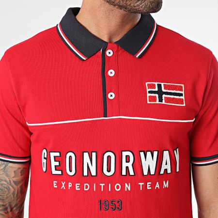 Geographical Norway - Polo Kerato a maniche corte Rosso