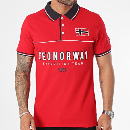 Geographical Norway - Polo Kerato a maniche corte Rosso