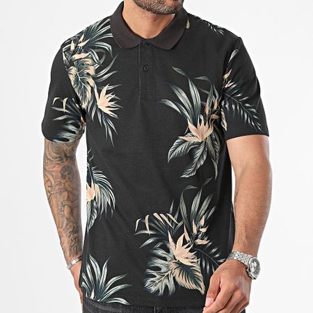Jack And Jones - Polo a manica corta Lapalma Nero Floreale