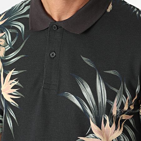Jack And Jones - Polo a manica corta Lapalma Nero Floreale