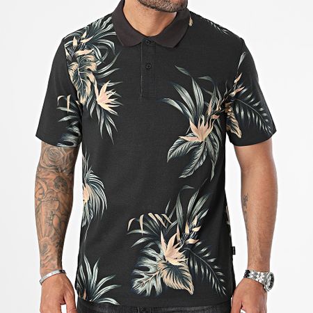 Jack And Jones - Polo a manica corta Lapalma Nero Floreale