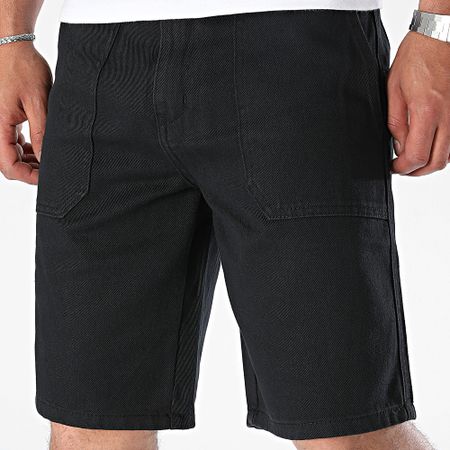Frilivin - Pantaloncini neri di jeans larghi
