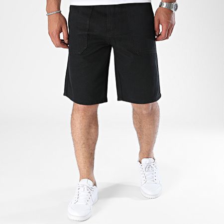 Frilivin - Pantaloncini neri di jeans larghi