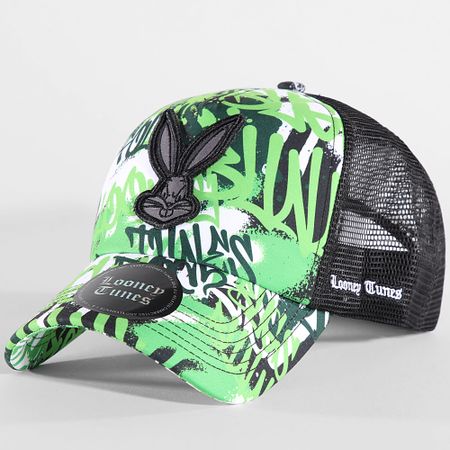Looney Tunes - Bugs Bunny Graff Trucker Cap Verde Nero