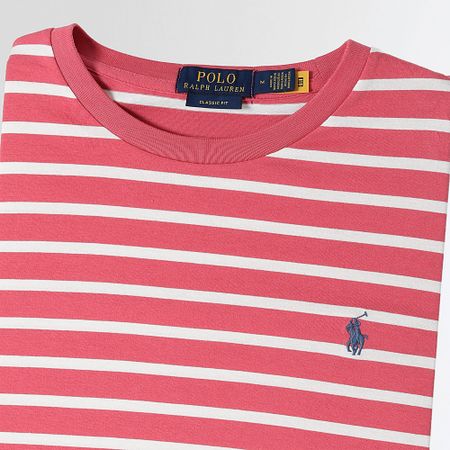 Polo Ralph Lauren - Camicia Tee Stripes Original Player Rosso Bianco