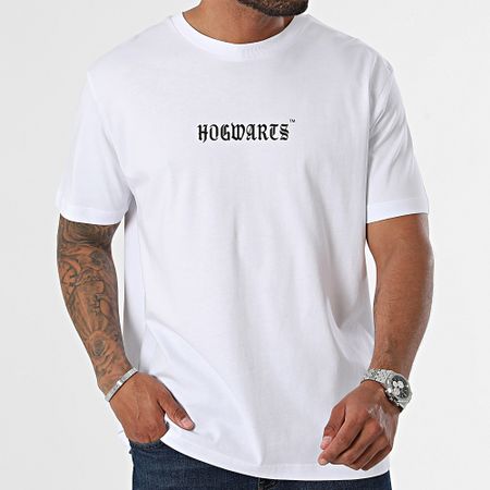 Harry Potter - Maglietta oversize Hufflepuff Bianco