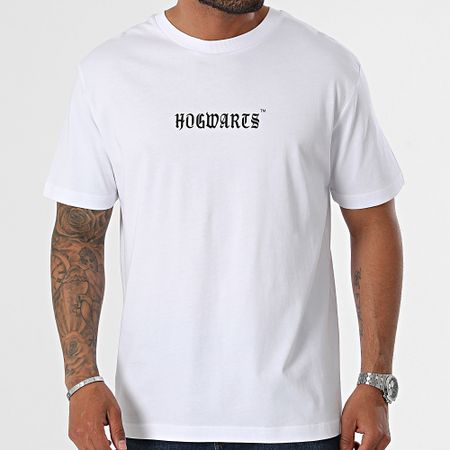 Harry Potter - Maglietta oversize Hufflepuff Bianco