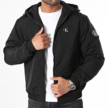 Calvin Klein - 5596 Giacca nera con cappuccio e zip