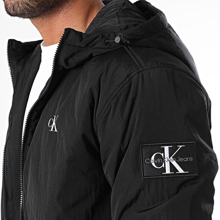 Calvin Klein - 5596 Giacca nera con cappuccio e zip