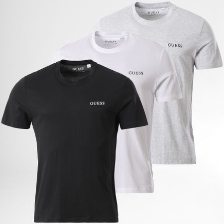 Guess - Set di 3 magliette U4YG52-KCAM1 nero bianco grigio erica