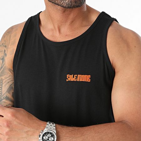 Sale Môme Paris - Canotta King Teddy Nero Arancione