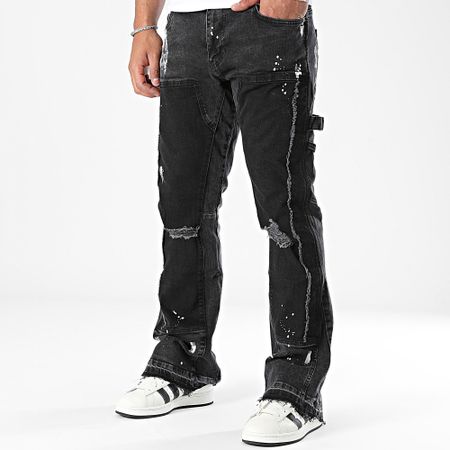 2Y Premium - Jeans neri flare