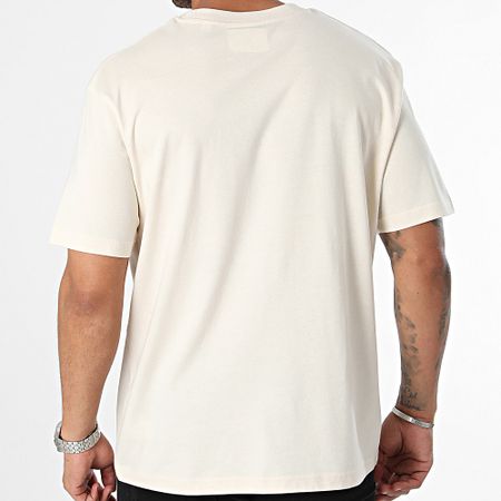 Dragon Ball Z - Maglietta oversize con doppio logo Majin beige e nero