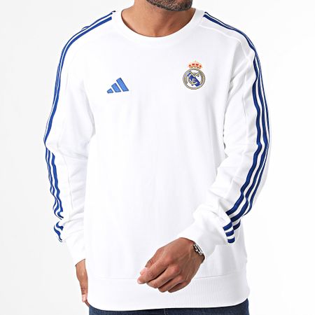 Adidas Sportswear - Felpa con girocollo Real Madrid IT3800 Bianco