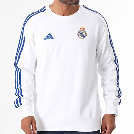 Adidas Sportswear - Felpa con girocollo Real Madrid IT3800 Bianco