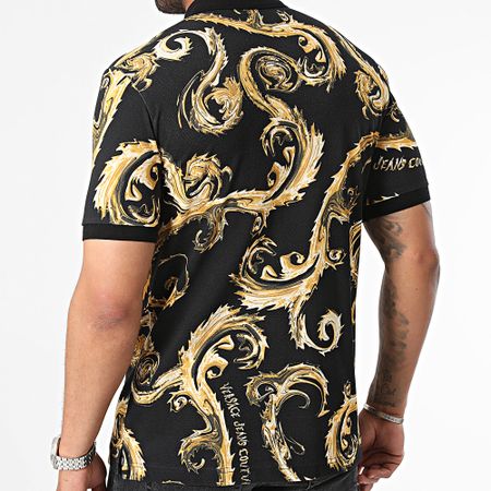 Versace Jeans Couture - Polo manica corta 77GAG6S0-JS390 Nero Rinascimento