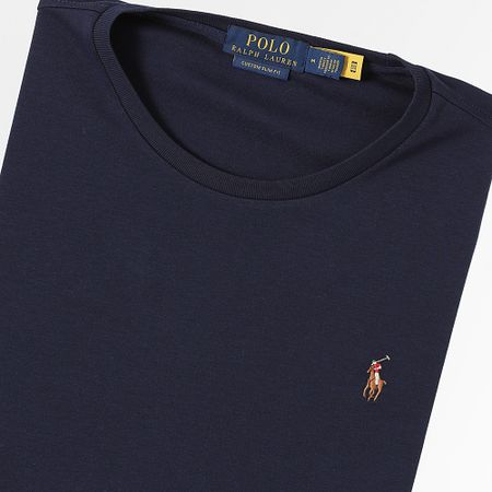 Polo Ralph Lauren - Tee Shirt Custom Slim Flit Classics blu navy