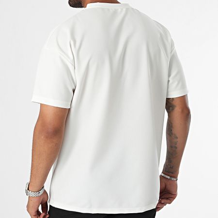Frilivin - Set di maglietta con tasca oversize e pantaloncini cargo in bianco e nero