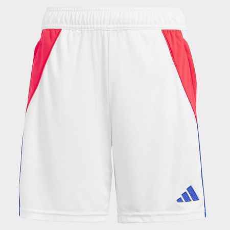 Adidas Originals - Pantaloncini da jogging Tiro24 per bambini JE1999 Bianco Arancione Fluo Blu Navy