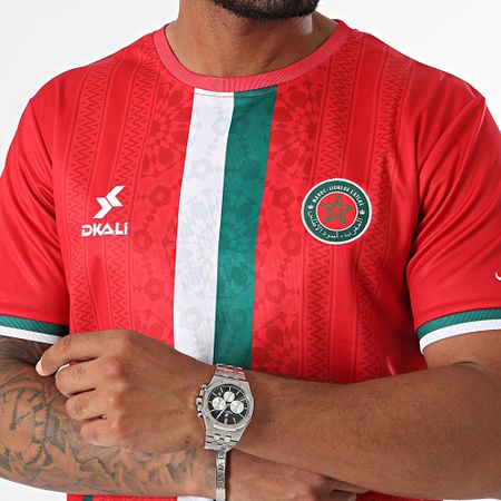 DKALI - Maglia da calcio rossa del Marocco