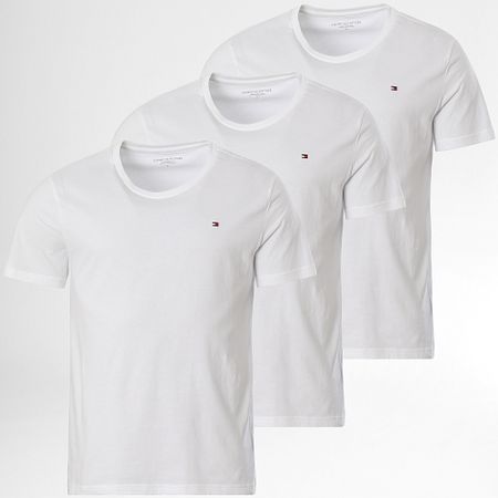 Tommy Hilfiger - Set di 3 magliette firmate 3379 bianco