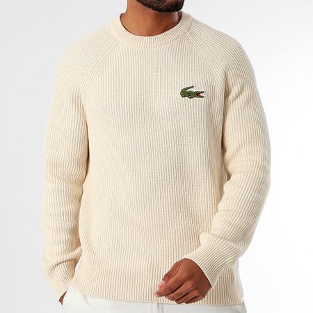 Lacoste - Maglione dal taglio classico con logo grande ricamato in coccodrillo