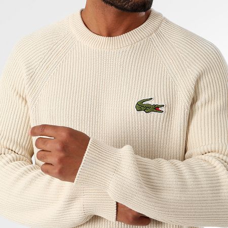 Lacoste - Maglione dal taglio classico con logo grande ricamato in coccodrillo