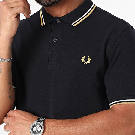 Fred Perry - Polo manica corta Twin Tipped MM3600 Navy