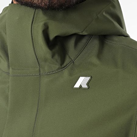 K-Way - Parka Thomas Bonded con cappuccio K7126WW Verde Khaki