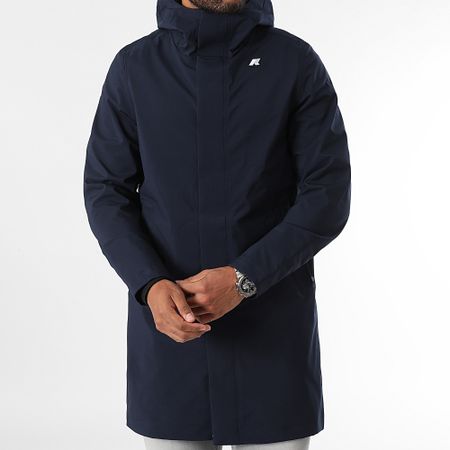 K-Way - Parka Thomas Bonded con cappuccio K7126WW Blu navy