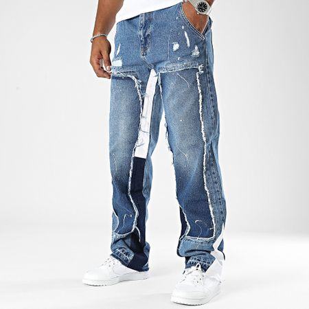 2Y Premium - Jeans blu in denim dal taglio regolare