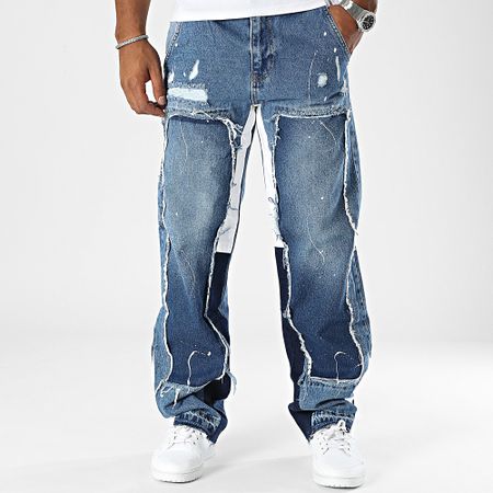2Y Premium - Jeans blu in denim dal taglio regolare