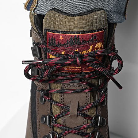 Timberland - Stivali Euro Hiker Mid Lace Up A6DYH Marrone Scuro Nubuck