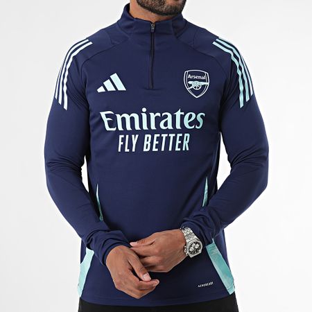 Adidas Sportswear - Maglietta Arsenal FC manica lunga con collo a zip IT2207 Blu navy