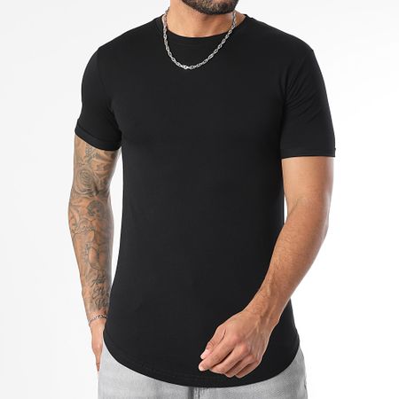 LBO - Set di 3 magliette a fondo tondo 3553 nero bianco cammello