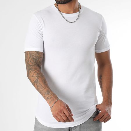 LBO - Set di 3 magliette a fondo tondo 3553 nero bianco cammello