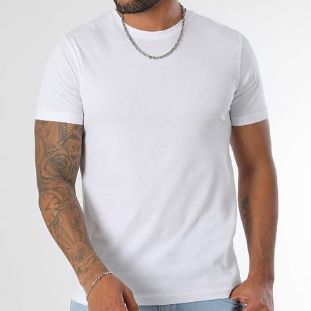 LBO - Set di 2 camicie a girocollo 3520 nero bianco