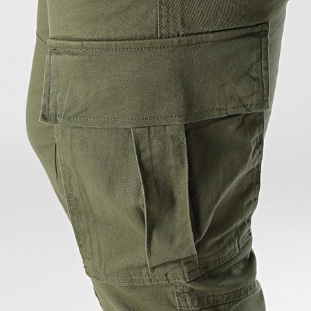 JJREBEL - Pantaloni Cargo Michael Khaki Verde