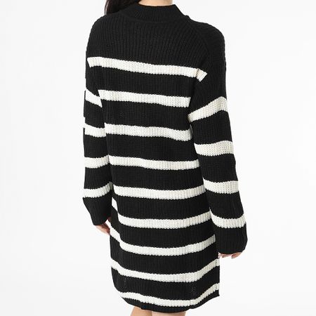 Only - Vestito in maglia a righe nere