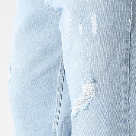 LBO - Jeans baggy a gamba larga con trattamento Destroy 3576 Denim blu
