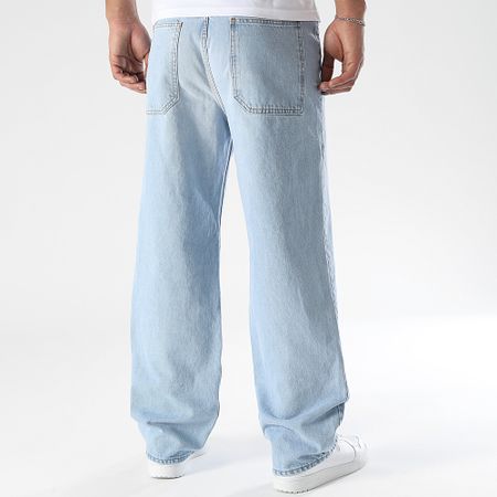 LBO - Jeans baggy a gamba larga con trattamento Destroy 3576 Denim blu