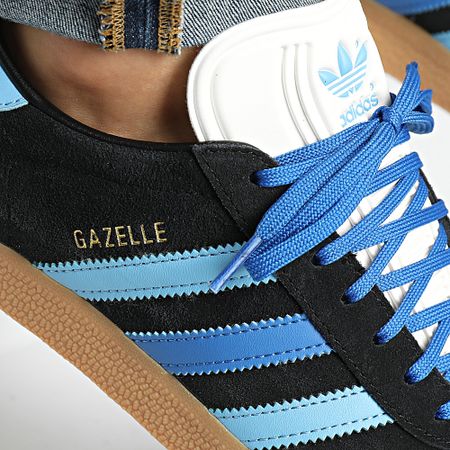 Adidas Originals - Gazelle W Sneakers IE9124 Core Black Blue Light Blue