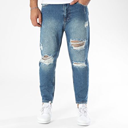 2Y Premium - Jeans slim in denim blu
