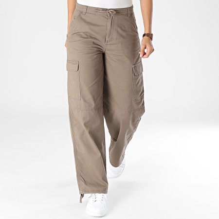 Only - Pantaloni cargo loose fit da donna Marrone chiaro