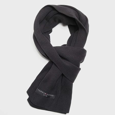 Tommy Hilfiger - Fondazione 3132 Set sciarpa e cappello neri