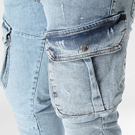Classic Series - Jeans Cargo in denim blu